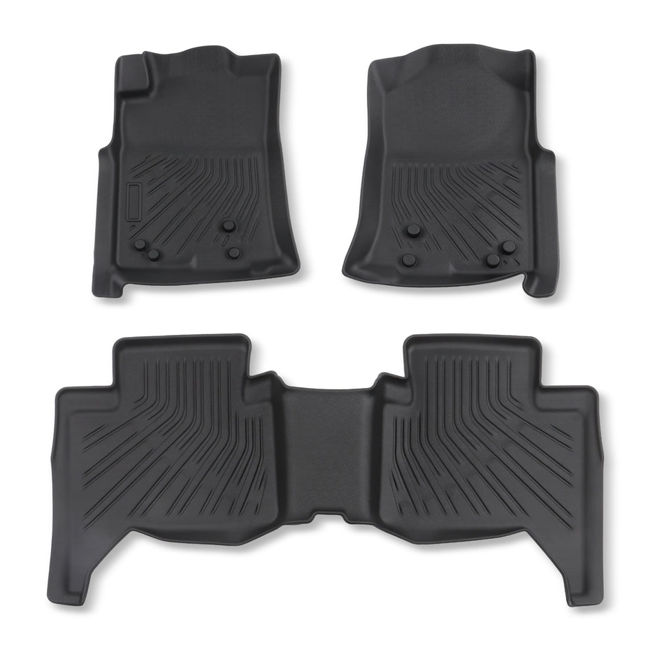 3PCS TPE All-Weather Floor Mats for 2005-2015 Toyota Tacoma
