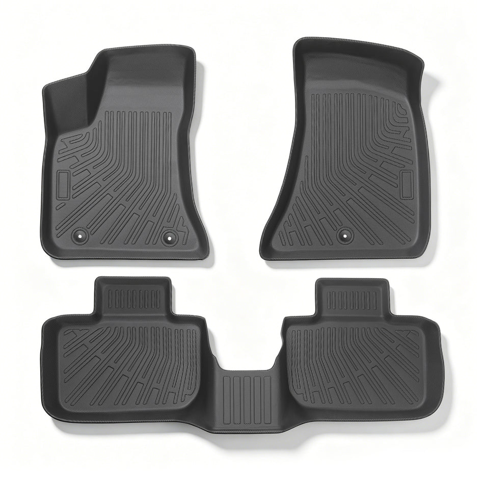 labwork 3-Piece 3D TPE All-Weather Floor Mats for 2011-2023 Dodge Charger Chrysler 300 RWD
