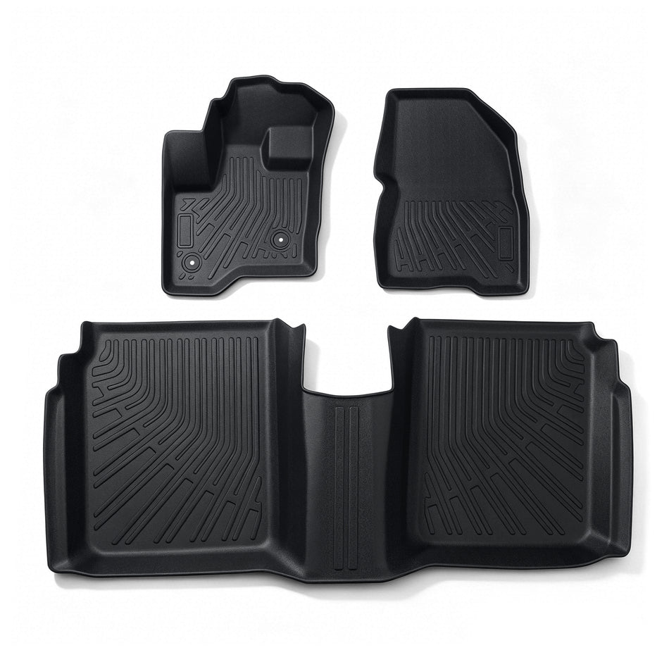 labwork 3PCS Floor Mats Black TPE Replacement for Flex 2009 2010 2011 2012 2013 2014 2015 2016 2017 2018 2019