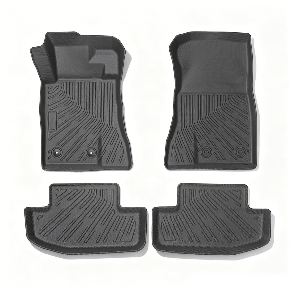3-Piece All-Weather TPE Floor Mats Set for 2015-2025 Ford Mustang GT EcoBoost & Mach 1