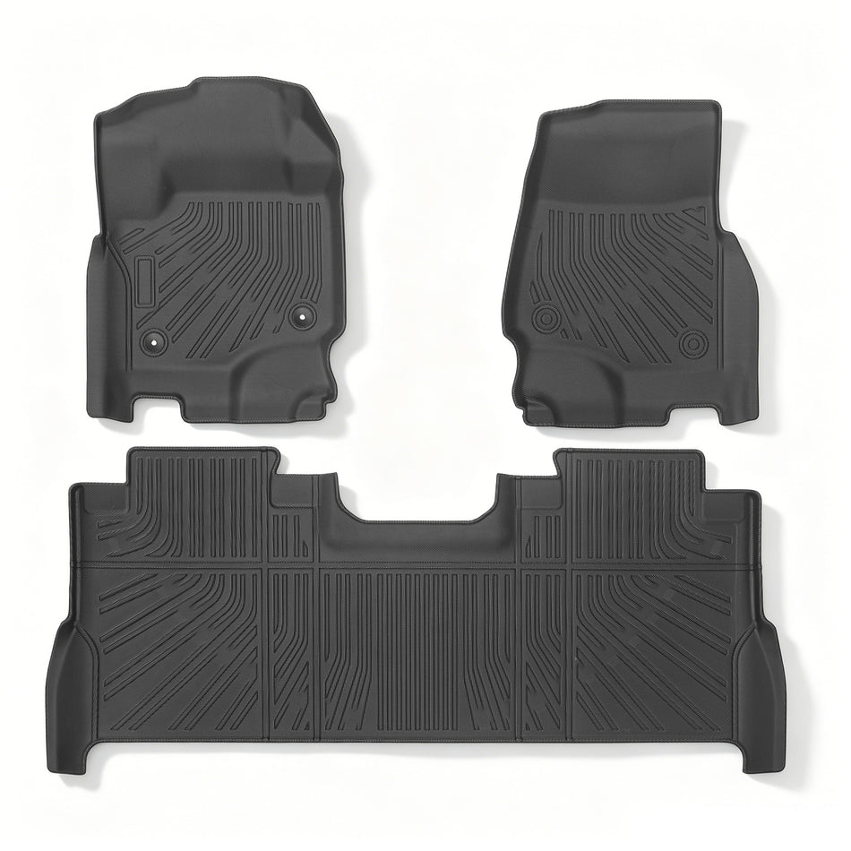 Fit For 2017-2024 Ford F-250/350/450/550 Super Duty Crew Cab TPE Floor Mats Liners