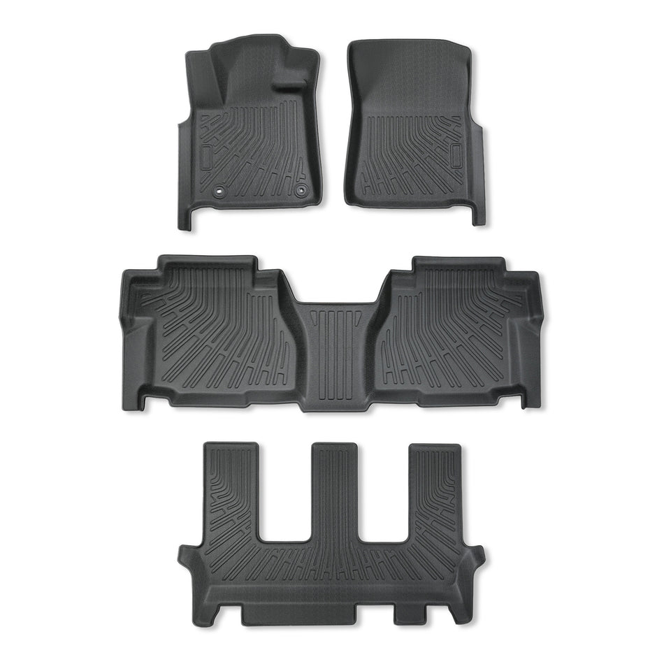 Floor Mats 3 Row Liner Set for 2012-2022 Toyota Sequoia