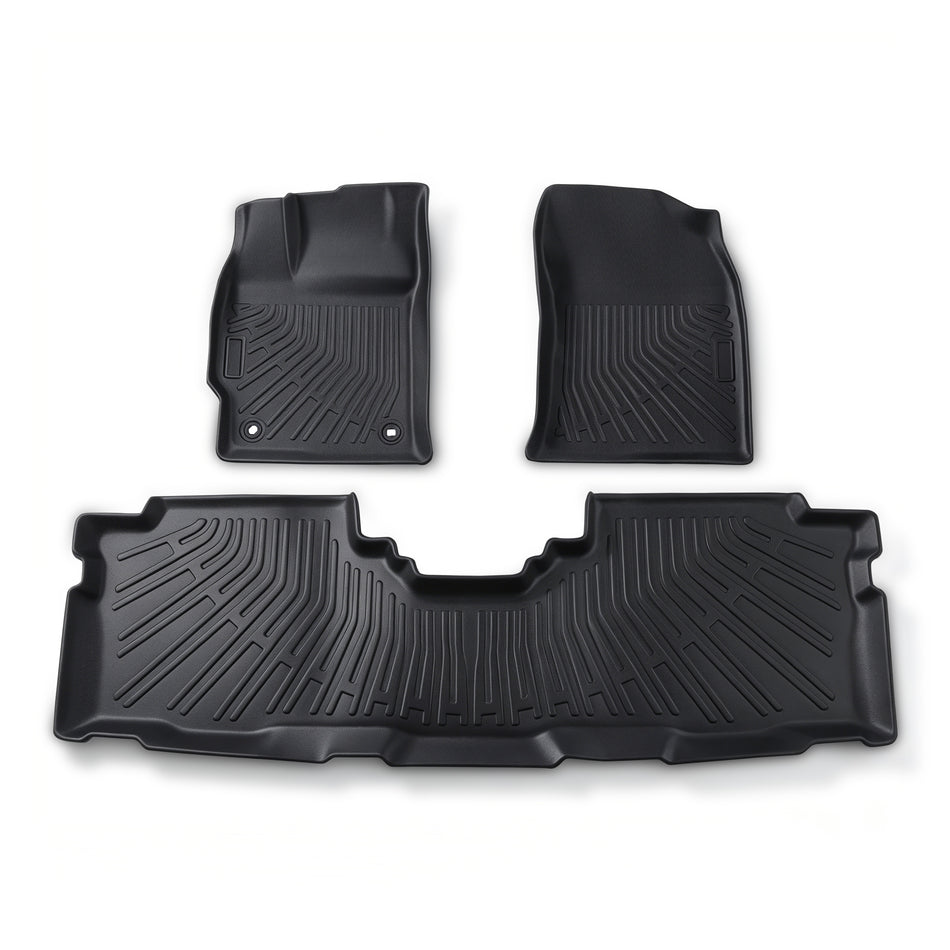 3PCS Floor Mats Black TPE Replacement for Toyota P-rius V 2012-2017