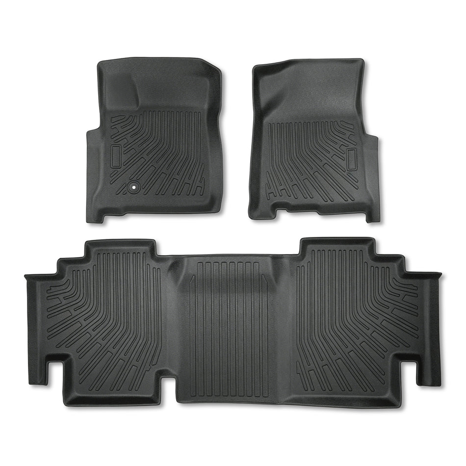 3Pcs Front and Rear TPE Car Floor Mats Replacement for F250 F350 Super Duty SuperCab 1999-2007