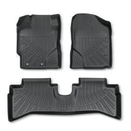 3PCS Floor Mats Black TPE Replacement for Prius C 2012-2015 | Front Rear