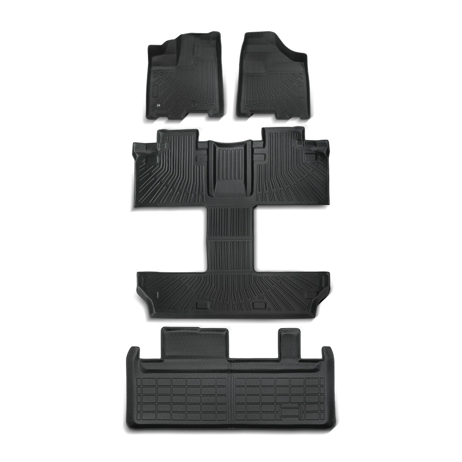 Floor Mats Cargo Trunk Liner Set 2011-2012 Sienna 7 Seats