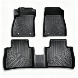 3Pcs Car Floor Mats Liner Front and Rear TPE Black Replacement for Sentra 2014-2019