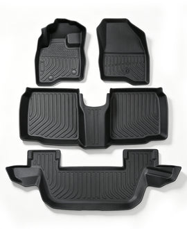 3PCS TPE All-Weather Floor Mats for 2015-2019 Ford Explorer 7 Seats