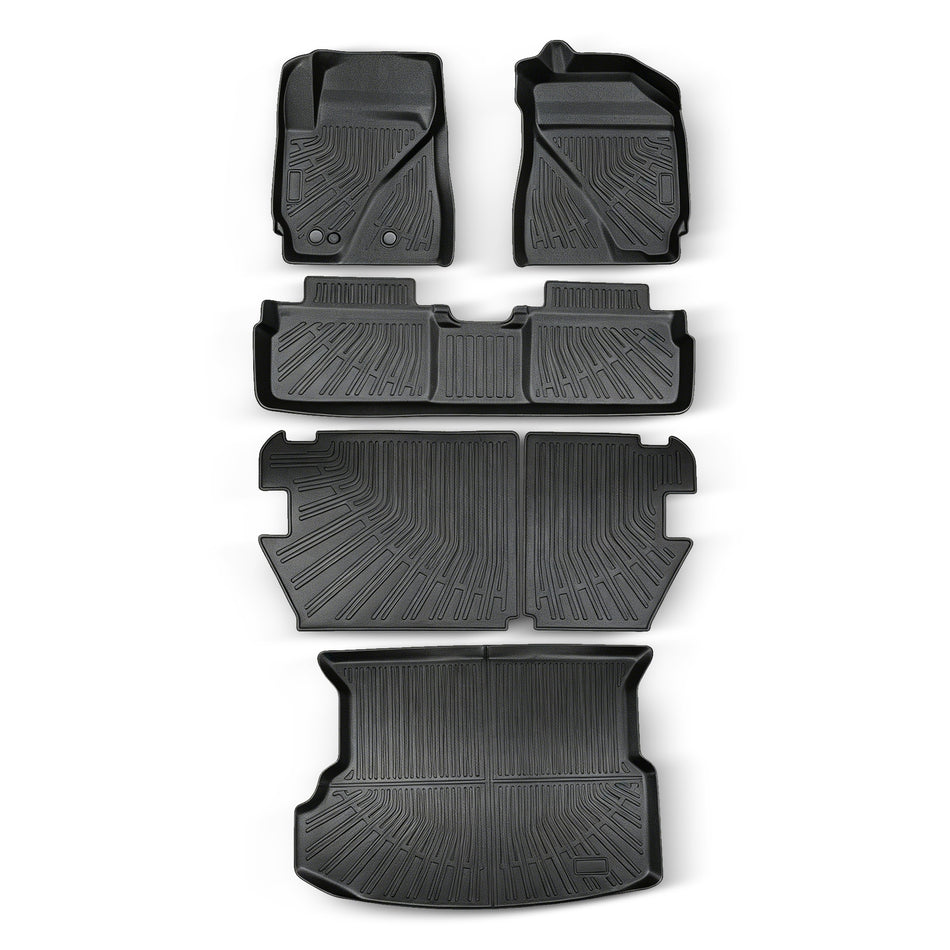 All Weather TPE Floor Liners and Trunk Mat and Backrest Mats for 2009-2012 Ford Escape/2009-2011 Mazda Tribute/Mercury Mariner