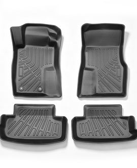 Floor Mats Replacement for Mustang 2004-2014 | 4Pcs Front and Rear, TPE Material, Black