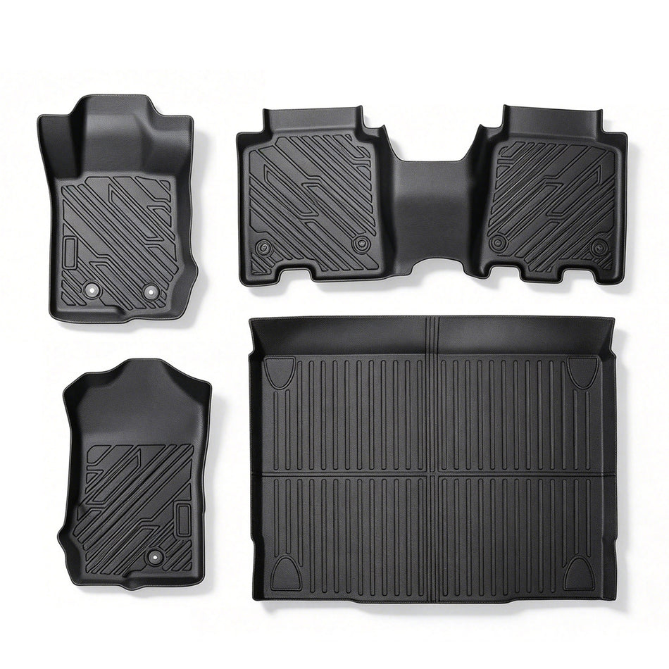 4PCS TPE All-Weather Floor Mats Cargo Liner for 2021-2025 Ford Bronco 4-Door