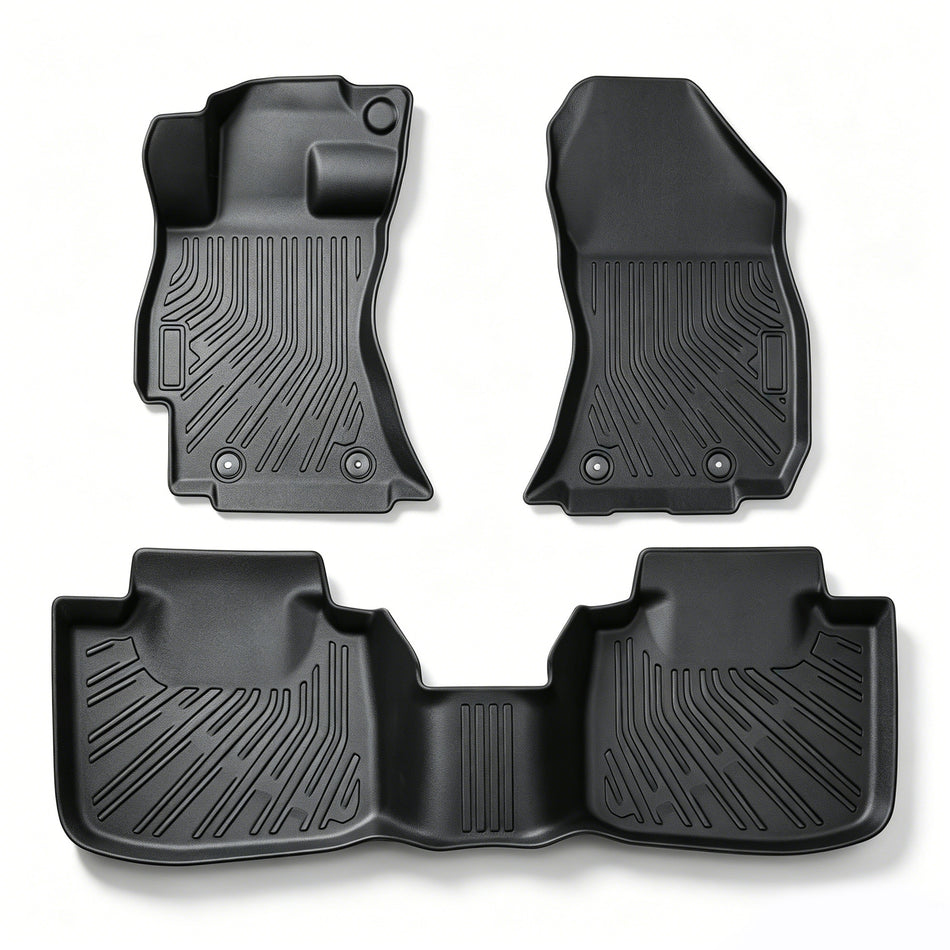 3Pcs Front and Rear TPE Car Floor Mats Replacement for Outback 2015-2019 Replacement for Legacy 2015-2019