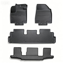 4-Piece All-Weather TPE Floor Mats for 2022-2025 Nissan Pathfinder (7-Seat) & QX60 (6-Seat)