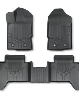 3PCS TPE All-Weather Floor Mats for 2019-2023 Ford Ranger SuperCrew