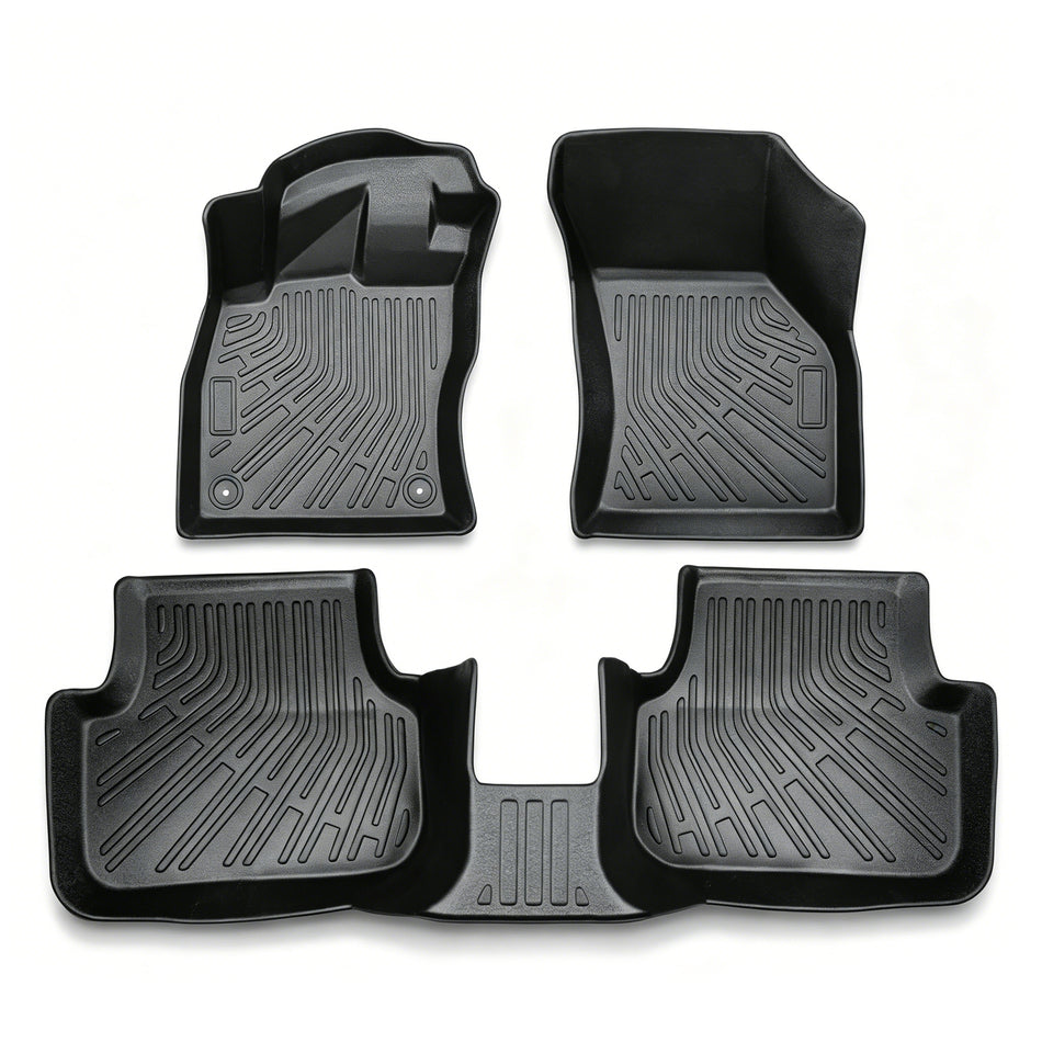 3Pcs Car Floor Mats Liner Front and Rear TPE Black Replacement for J-etta A7 2019-2026