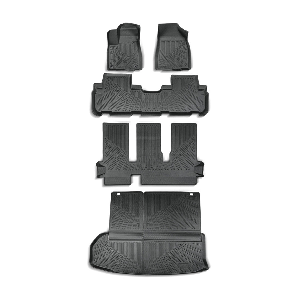 Floor Mats & Trunk Cargo Liner TPE For 2014-2019 Toyota Highlander 7 Seats