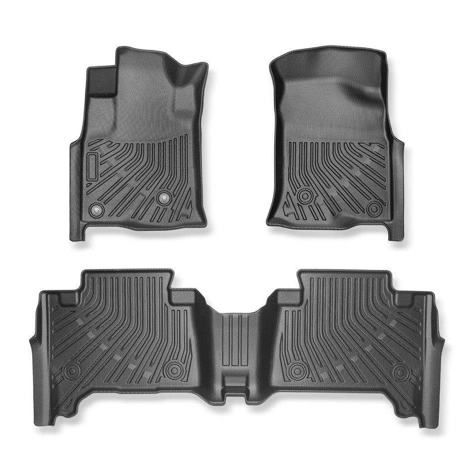 For 2003-2009 Toyota 4Runner TPE All-Weather Front & Rear Floor Mats Liners 3Pcs