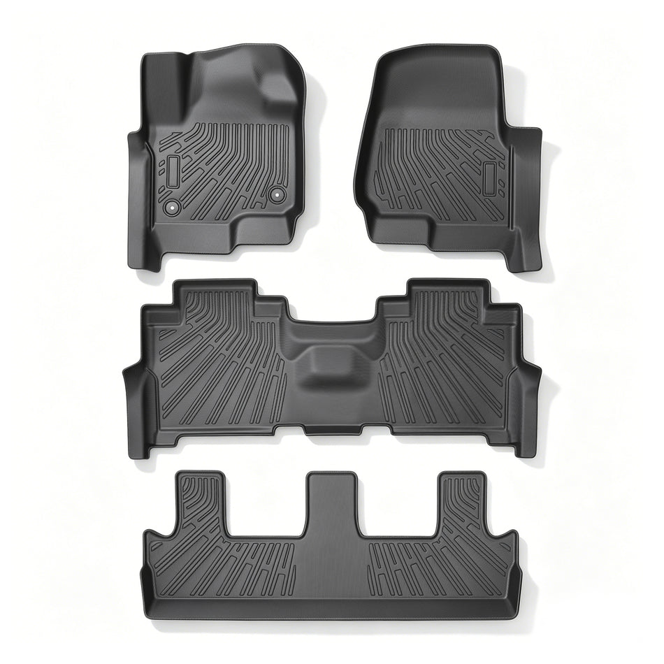 3D Floor Mats Liners for 2018-2024 Ford Expedition / Expedition Max All Weather