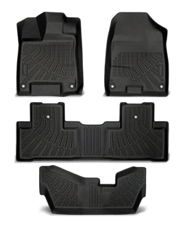 Full Set TPE All-Weather 3D Custom Floor Mats for 2014-2020 Acura MDX 7-Passenger