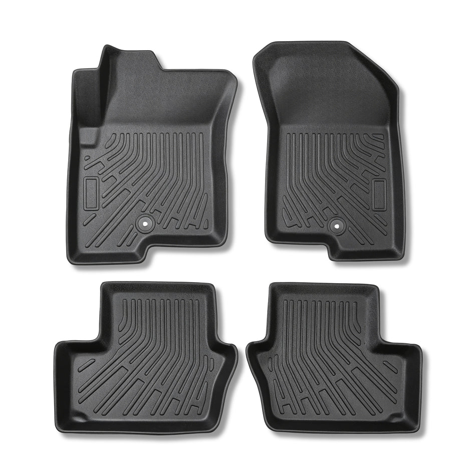Floor Mats Replacement for Caliber 2007-2012 | 4Pcs Front and Rear, TPE Material, Black