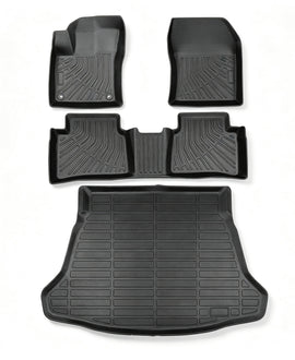 Fits 2016-2022 Toyota Prius TPE Floor Mats+Trunk Cargo Liner Waterproof Black