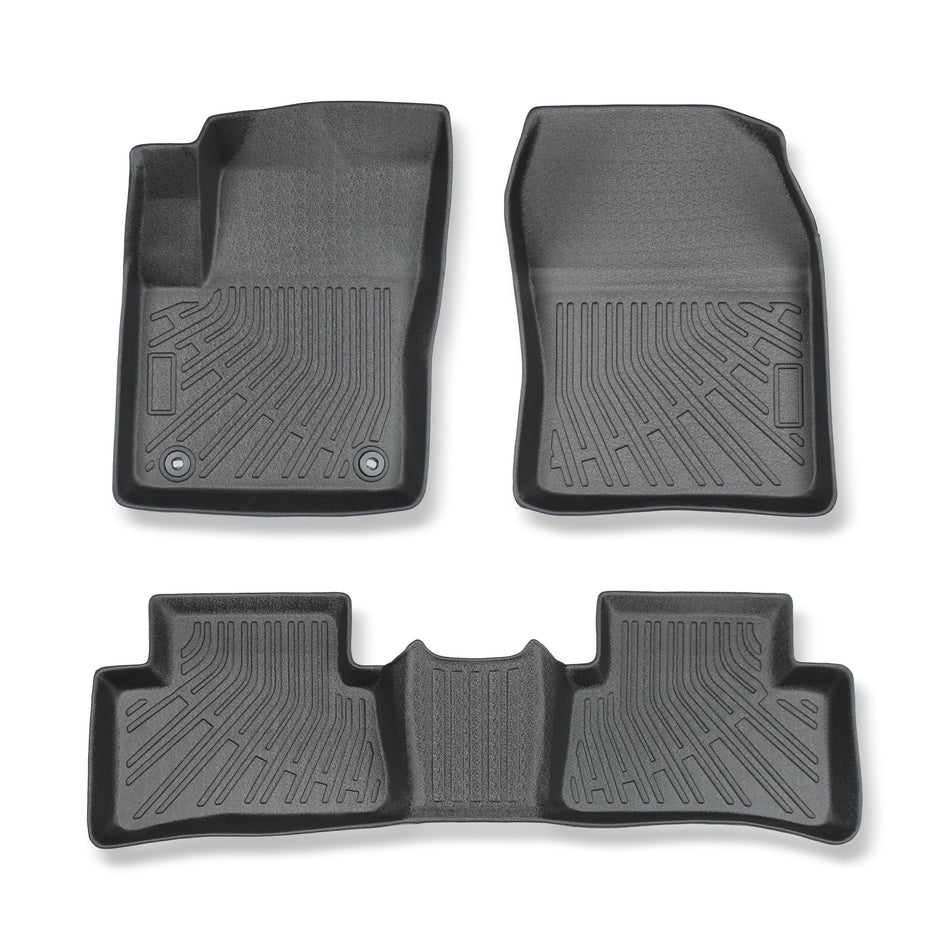Floor Mats Liner For 2018-2023 Toyota C-HR 4-Door Front & Rear All Weather Black