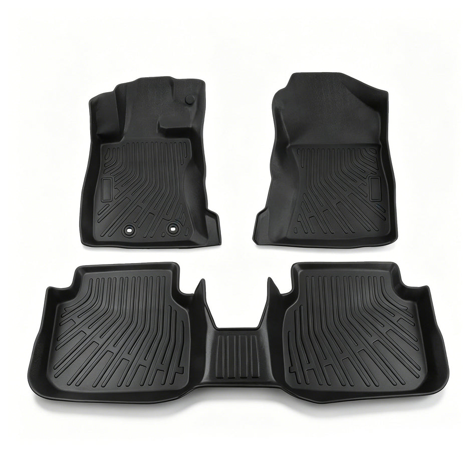 3Pcs Front and Rear TPE Car Floor Mats Replacement for Crosstrek 2024-2025 Replacement for Impreza 2024-2025