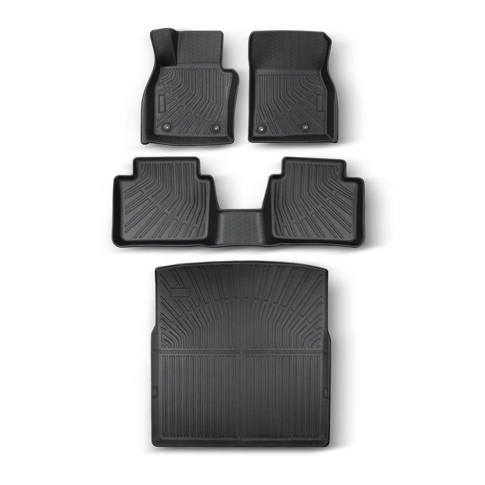 labwork 4PCS Floor Mats and Cargo Liner Black TPE Replacement for CX-50 2023-2025
