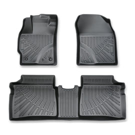 Custom Fit All-Weather Floor Mats for 2010-2015 Toyota Prius (XW30) – Heavy Duty TPE Floor Liners, 1st & 2nd Row Full Set