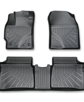 Custom Fit All-Weather Floor Mats for 2010-2015 Toyota Prius (XW30) – Heavy Duty TPE Floor Liners, 1st & 2nd Row Full Set