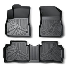 3-Piece Custom 3D TPE Floor Liners (1st & 2nd Row) for 2016-2025 Chevy Malibu (Fits Hybrid)