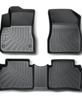3-Piece Custom 3D TPE Floor Liners (1st & 2nd Row) for 2016-2025 Chevy Malibu (Fits Hybrid)