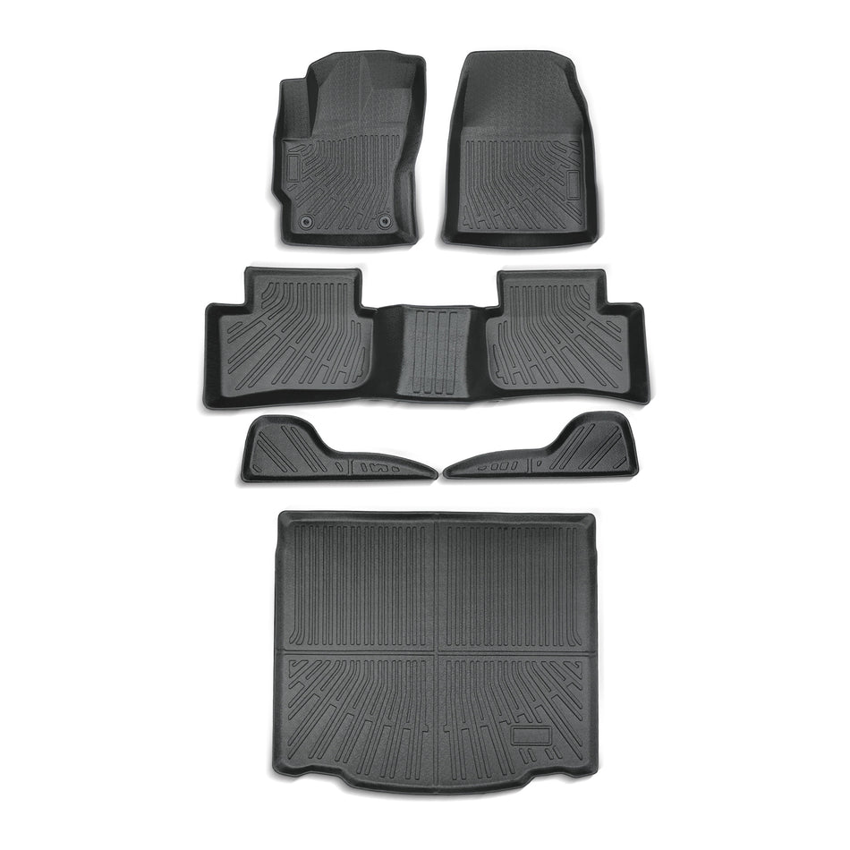 Floor Mats & Cargo Liner for Toyota Corolla Cross AWD 2022-2026 (Not for Hybrid) All Weather Waterproof for 2026 Corolla Cross Car Mats Accessories