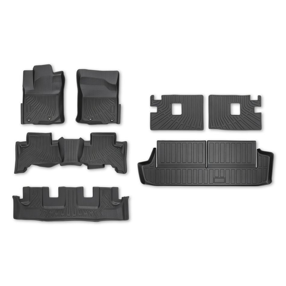 For Toyota 4Runner 2013-2024(7 Seats) Floor Mats & Cargo Liner w/Backrest Mat
