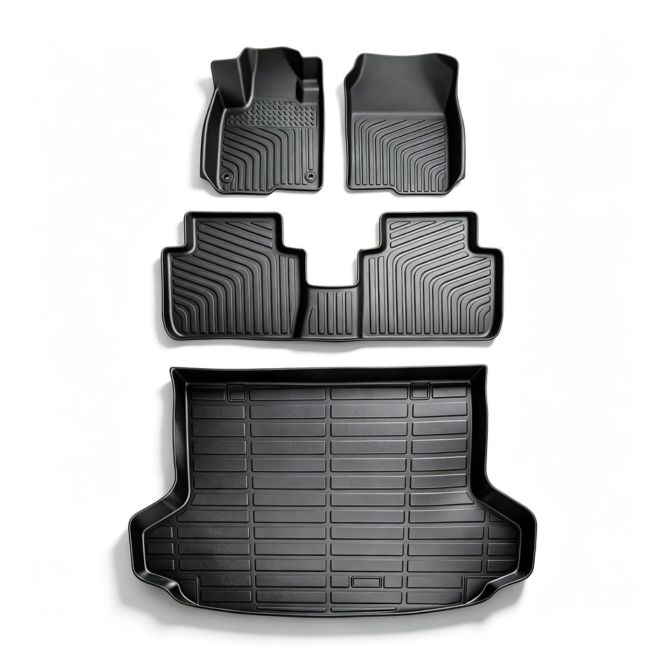 Full Set TPE All-Weather 3D Custom Floor Mats for 2023-2026 Honda HR-V Gas Hybrid