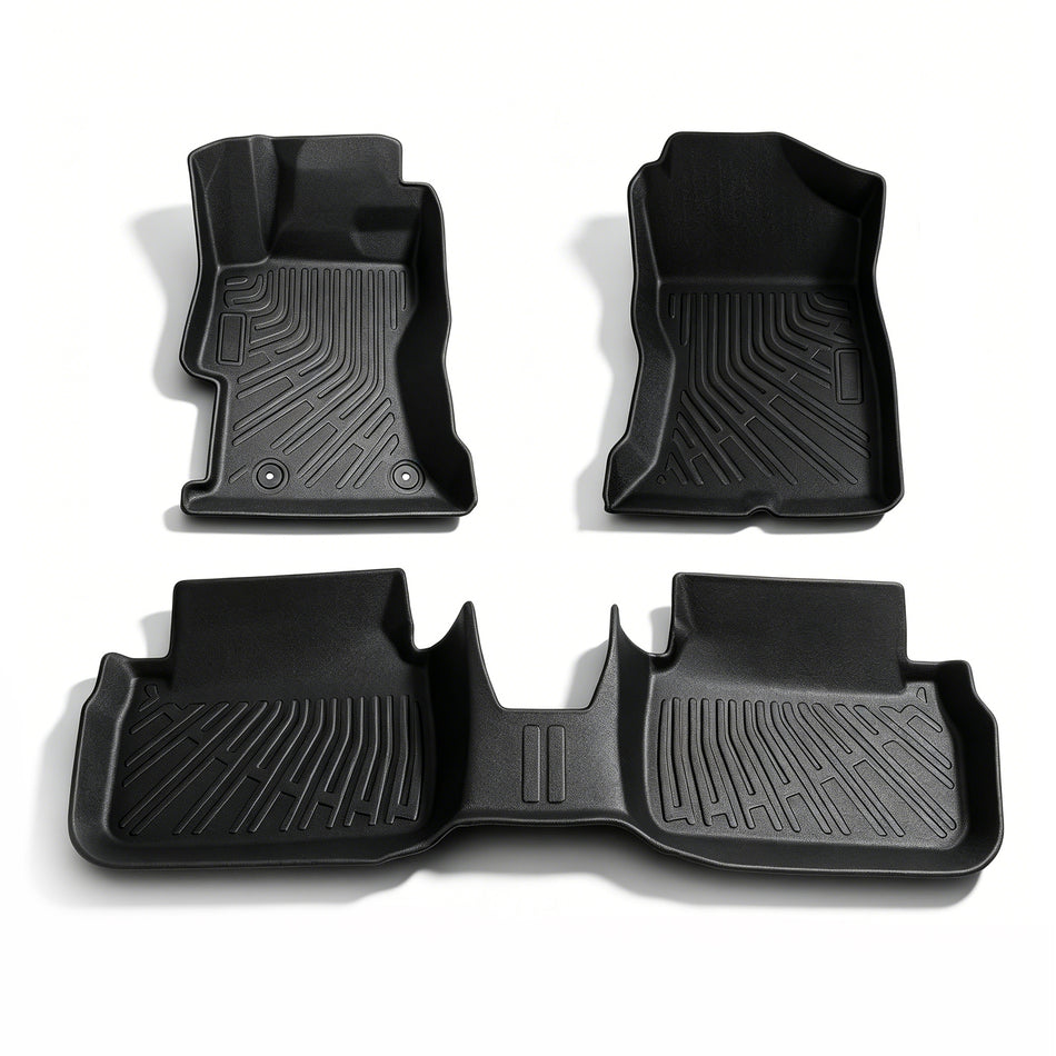 3Pcs Front and Rear TPE Car Floor Mats Replacement for Crosstrek 2018-2023 Replacement for Impreza 2018-2023