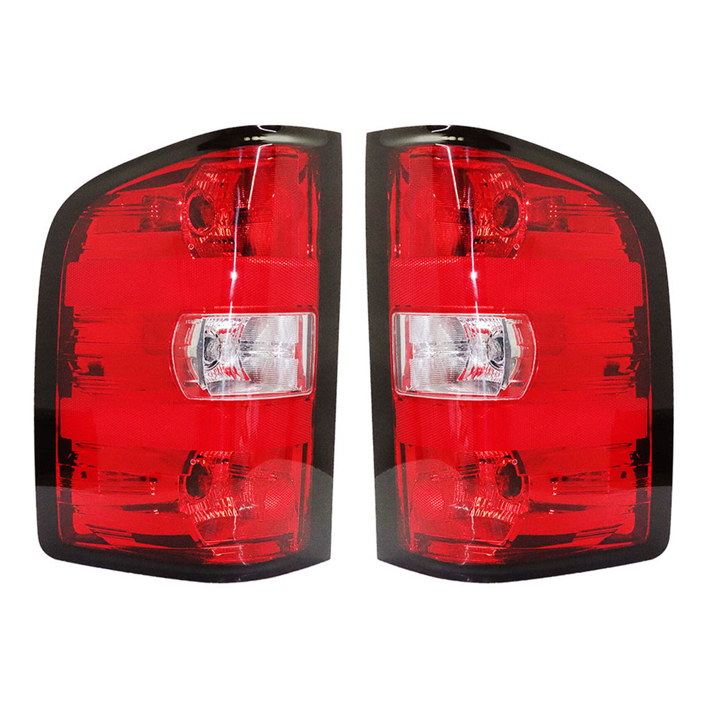 labwork Driver Passenger Side Tail Lights Replacement for 2007-2013 Chevy Silverado 1500 2500 3500