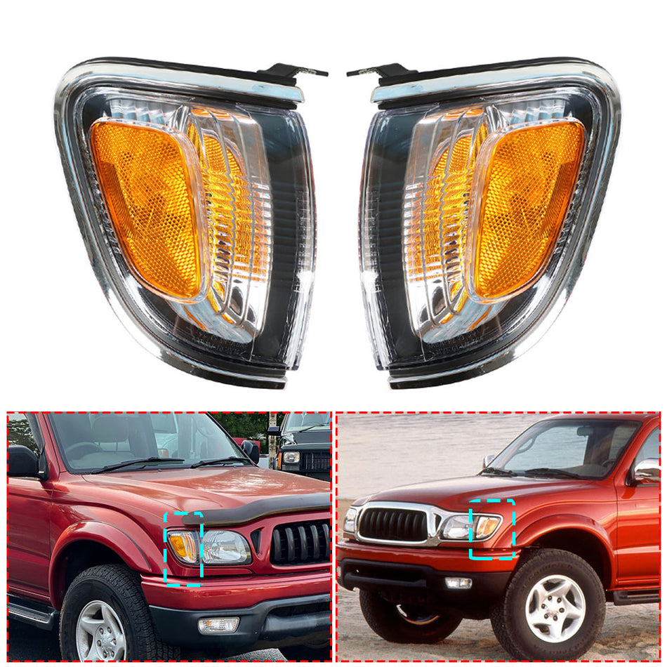 Turn Signal Light for 2001-2004 Tacoma Pickup Truck Side Corner Marker Pair Set