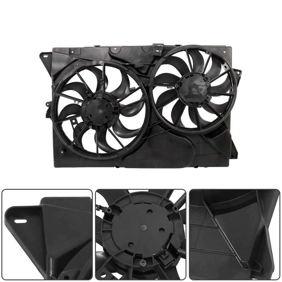 Labwork Radiator Cooling Fan Assembly 13-19 For Lincoln MKT For Ford Explorer