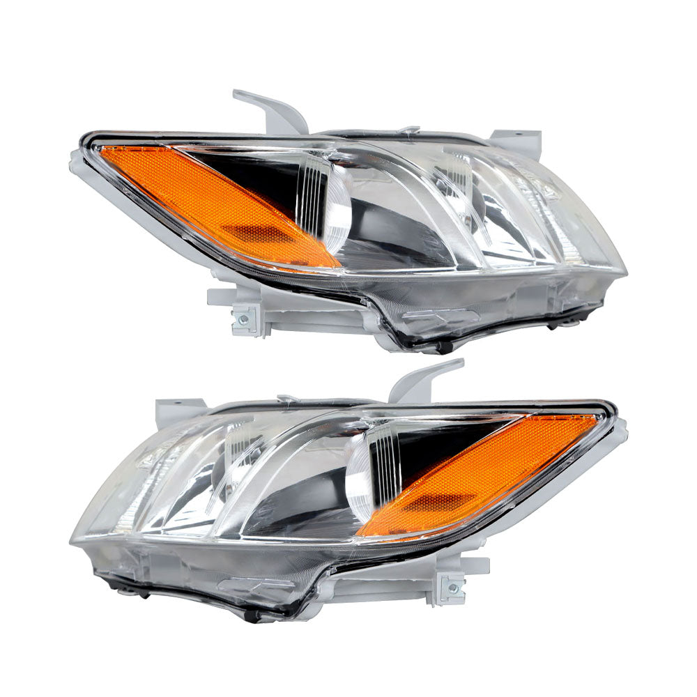 labwork Pair Headlights Headlamps For 2007-2009 Toyota Camry Projector Chrome
