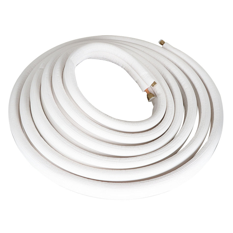 25FT Air Conditioning Tubing Hose Extension 1/4 and 3/8 Inch Insulated Copper Hoses FIT for Mini Split Air Conditioner