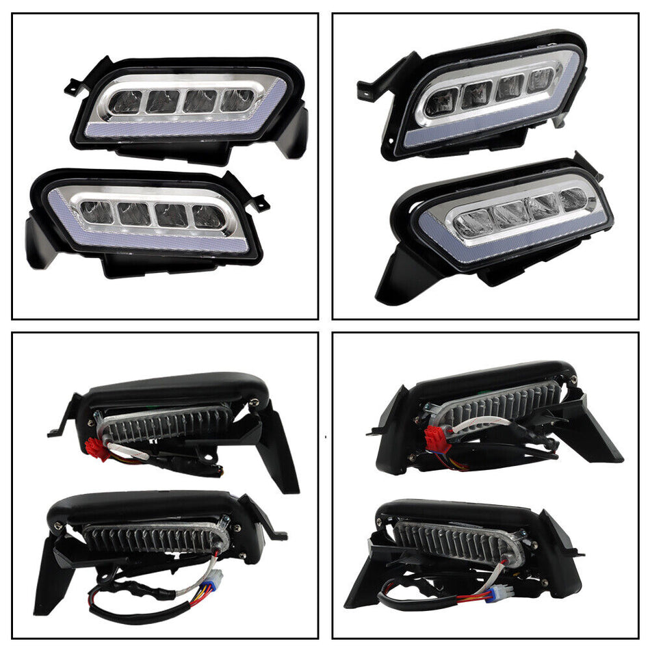 2018-Present Set For Club Car Tempo LED Headlight And Tail Light Kit Golf Carts