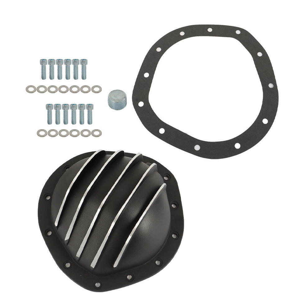 Labwork 12 Bolt Black Aluminum Differential Rear End Cover For Chevy C10 8.75"