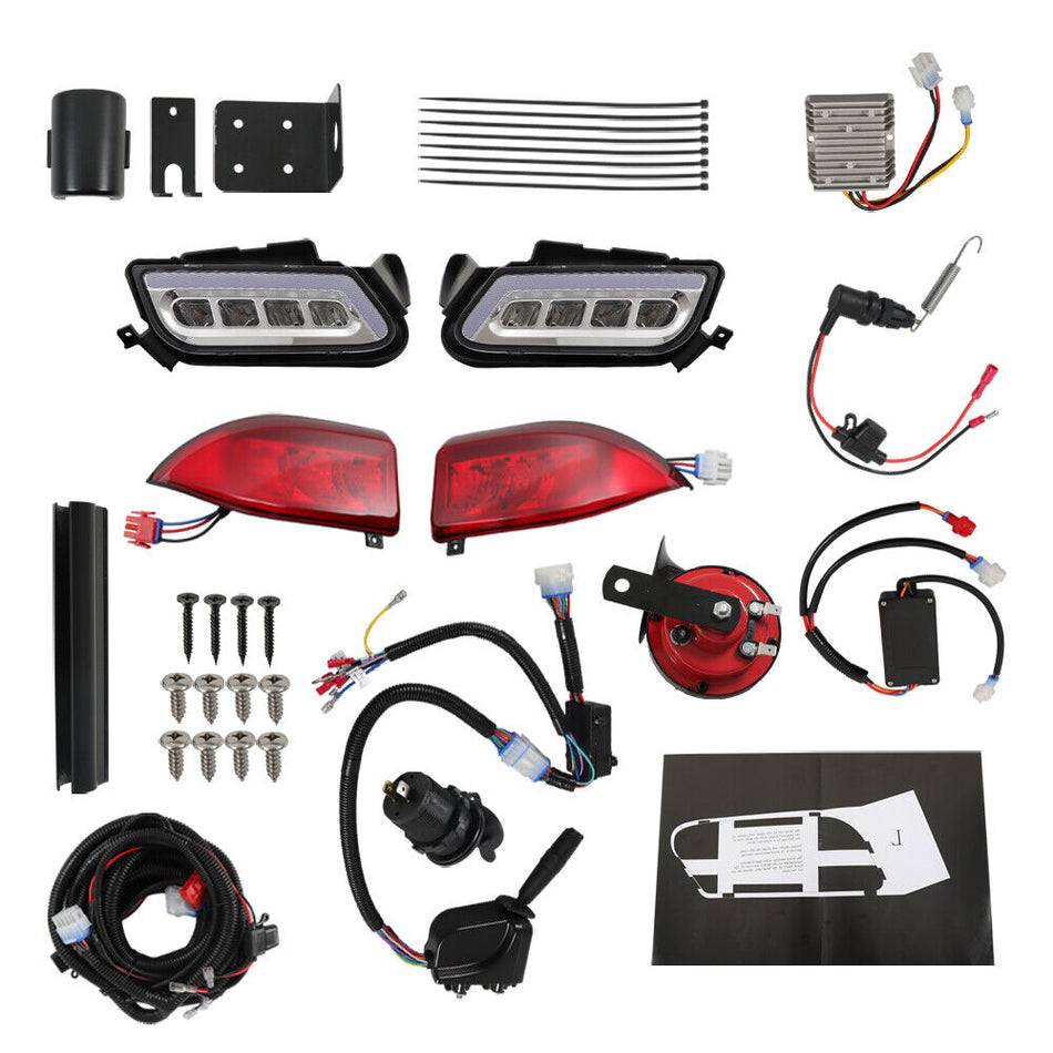 For Club Car Tempo Models LED Light Kit Golf Carts W/ RGB Daytime Running Light