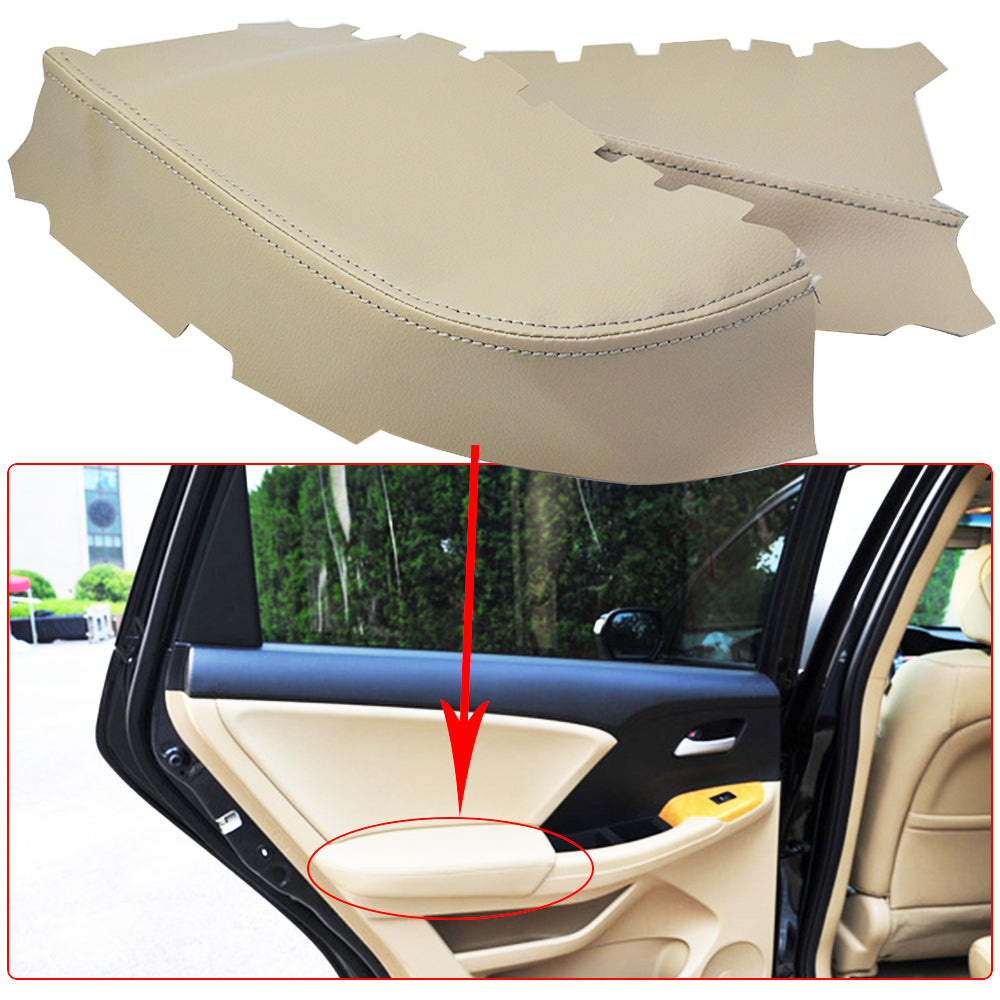 Labwork For 09-15 Honda Pilot Door Panel Cover Kit Synthetic Leather Beige for 09-15