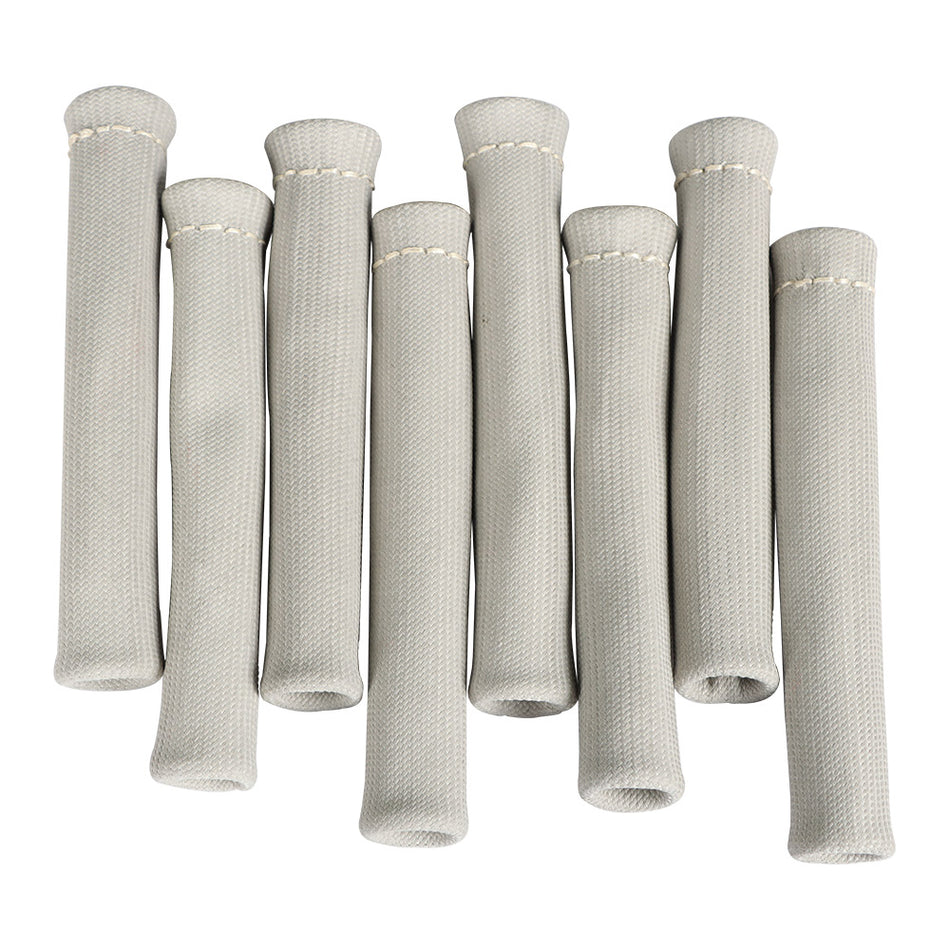 8x GRAY 1200° SPARK PLUG WIRE BOOTS HEAT SHIELD PROTECTOR SLEEVE SBC BBC 350 454