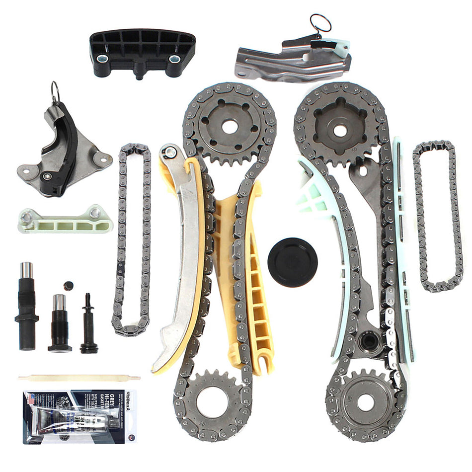 labwork Timing Chain Kit w/ Gears + Water Pump Kit Replacement for Ford Mazda Mercury 4.0L SOHC V6 1997-2009