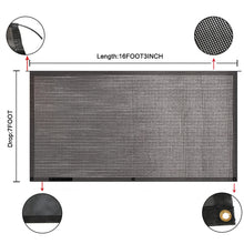 Load image into Gallery viewer, 7FT x 16FT 3in RV Awning Sun Shade Screen Front Side Awning Complete Kit Grid Uv Blocking Replacement for Travel Outdoor Camping Black