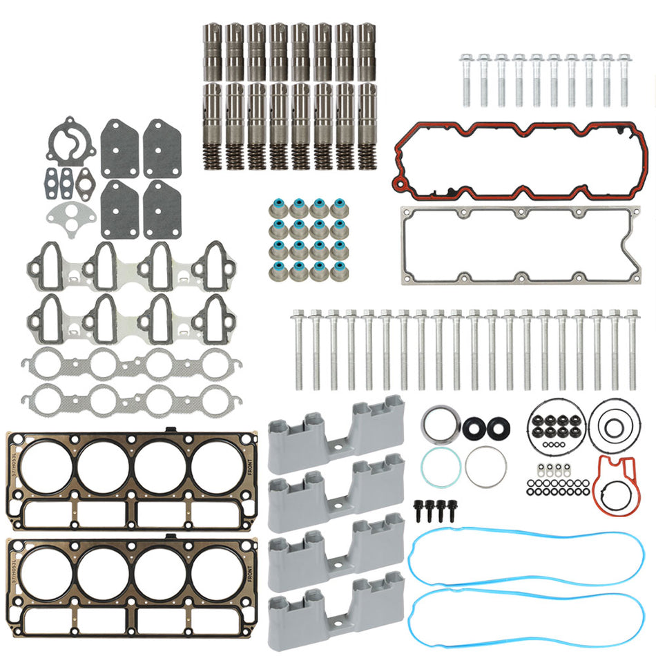 Labwork FOR Chevy GM 5.3L AFM Replacement Kit Gaskets Lifters Trays Head Bolts
