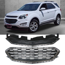 Load image into Gallery viewer, Grille Grill Bumper Front Upper For 2016 2017 Chevrolet Equinox Black 2pcs NEW